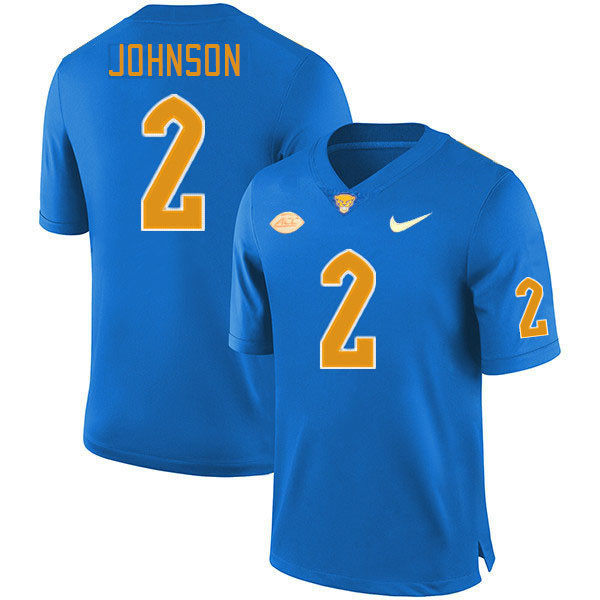Pitt Panthers #2 Kenny Johnson College Football Jerseys Stitched Sale-Royal